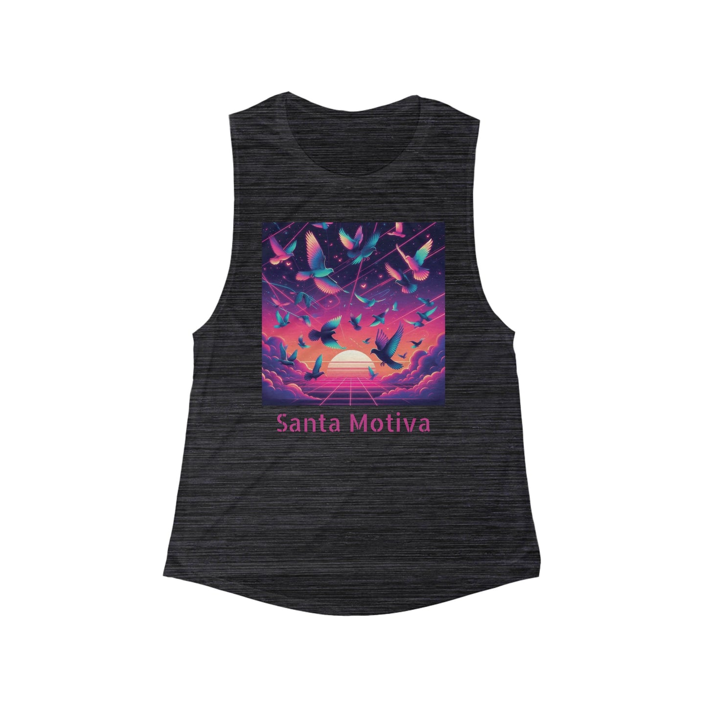 Muscle Tank Santa Motiva Let Go Inspired Women's Flowy